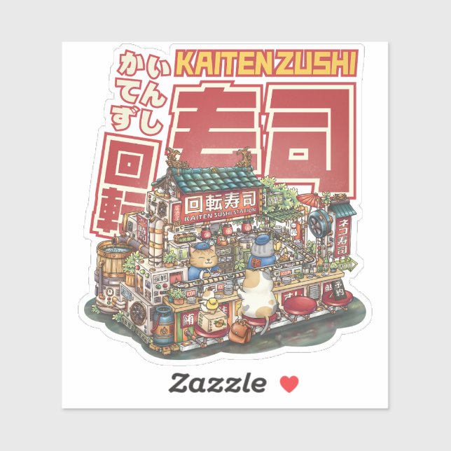 Steampunk Cat Sushi Restaurant (Sheet)