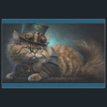 Steampunk Cat Tissue Paper<br><div class="desc">This is an AI image I created using Midjourney.</div>
