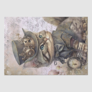 Steampunk Cat Tissue Paper