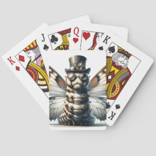 Steampunk Caterpillar Playing Cards