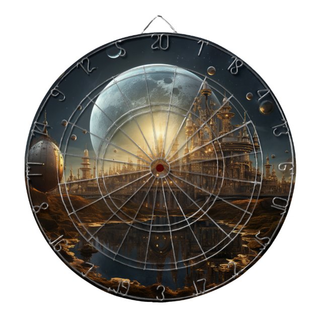 Steampunk Celestial Dartboard (Front)