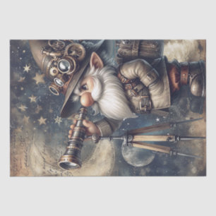 Steampunk Celestial Explorer Gnome Tissue Paper