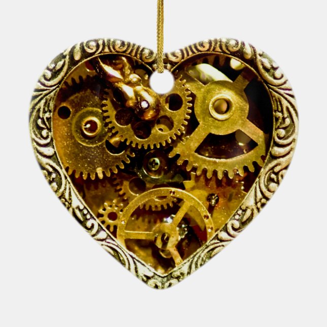 Steampunk Ceramic Ornament (Back)