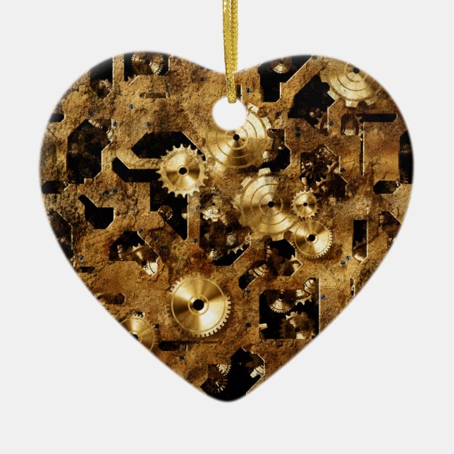 Steampunk Ceramic Ornament (Front)