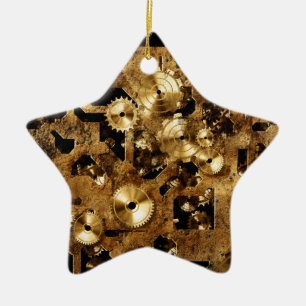 Steampunk Ceramic Ornament