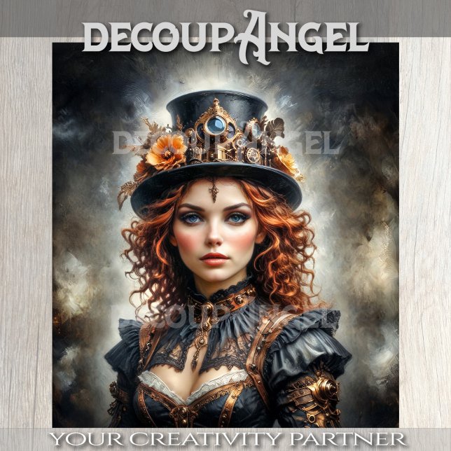Steampunk Charm #1 Decoupage Tissue Paper (Creator Uploaded)