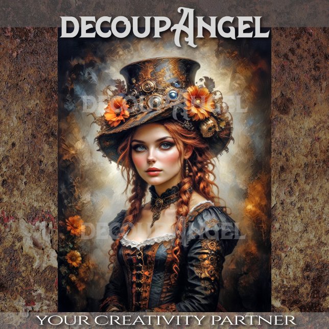 Steampunk Charm #2 Decoupage Tissue Paper (Creator Uploaded)