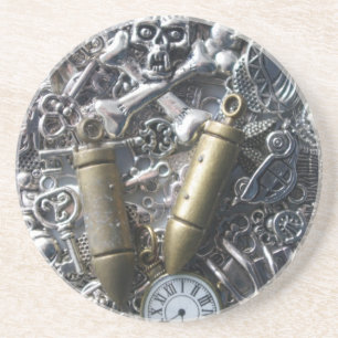 Steampunk charms coaster