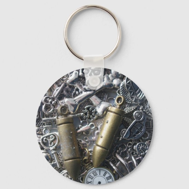 Steampunk charms keychain (Front)