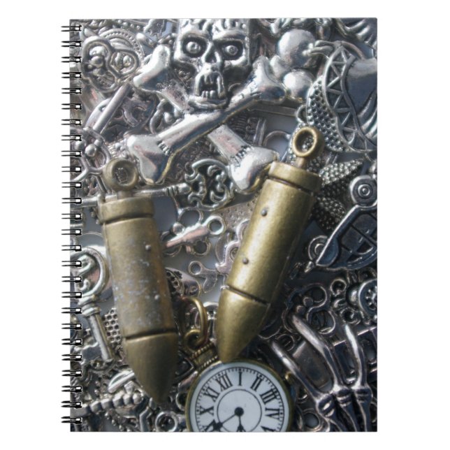 Steampunk charms notebook (Front)