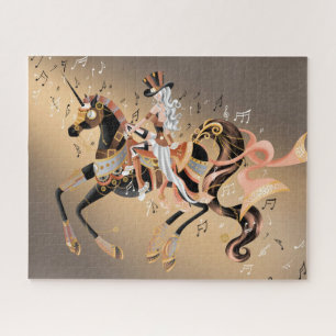 Steampunk Cheval mécanique & Lady Jigsaw Puzzle