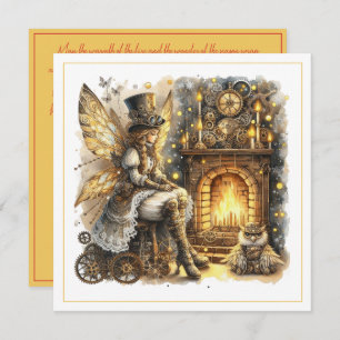 Steampunk Christmas – Fairy by the Fireplace 