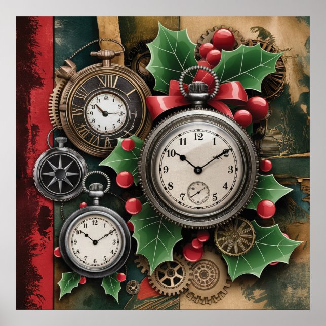 Steampunk Christmas Poster (Front)