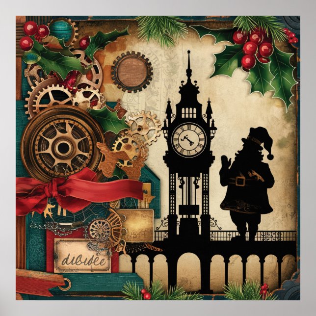 Steampunk Christmas Poster (Front)
