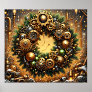 Steampunk Christmas Poster