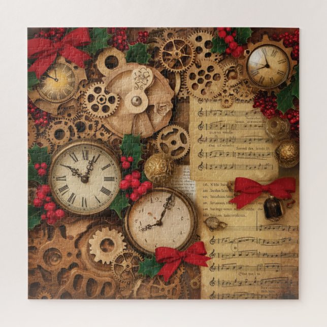 Steampunk Christmas Puzzle (Vertical)
