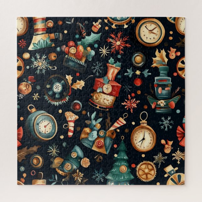 Steampunk Christmas Puzzle (Vertical)