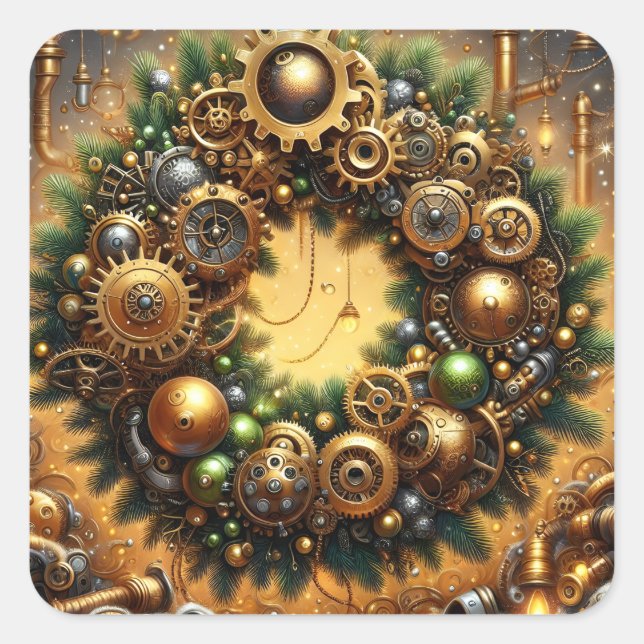 Steampunk Christmas Stickers (Devant)