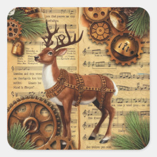 Steampunk Christmas Stickers