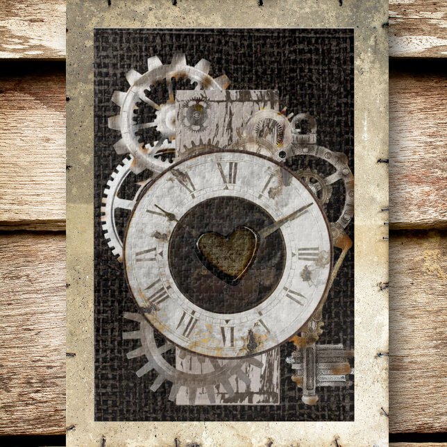 Steampunk Clock and Gears Jigsaw Puzzle (Creator Uploaded)