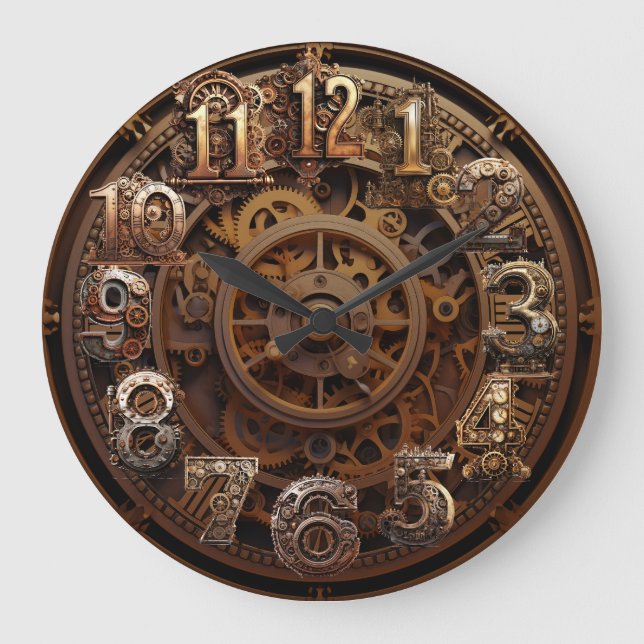 Steampunk Clock (copper) (Front)