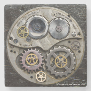 Steampunk Clock Gear Coaster