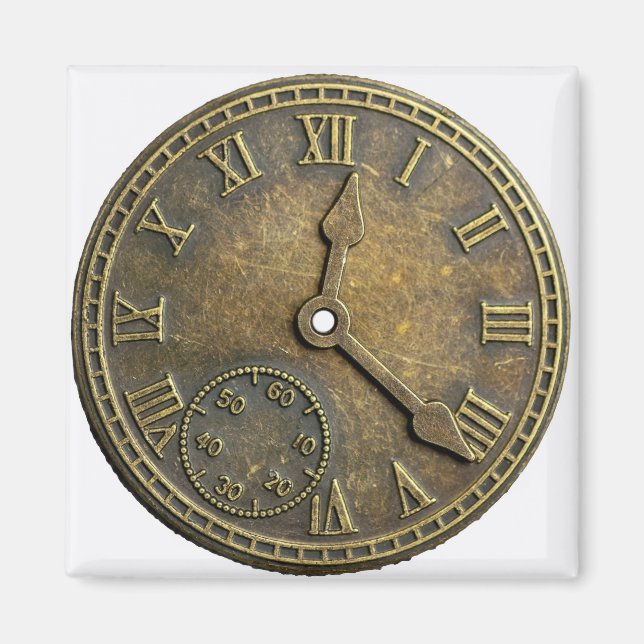 Steampunk clock magnet (Front)