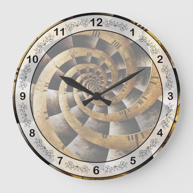 Steampunk - Clock - The flow of time (Front)