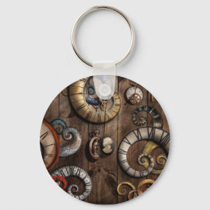 Steampunk - Clock - Time machine Keychain