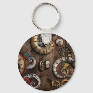 Steampunk - Clock - Time machine Keychain