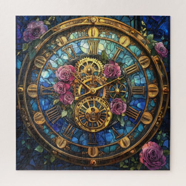 Steampunk Clock Tower Puzzle (Vertical)