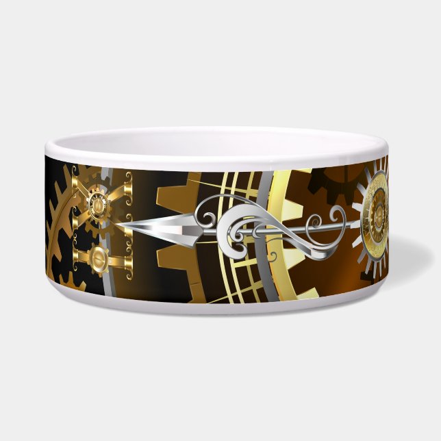 Steampunk clock with antique gears (Front)