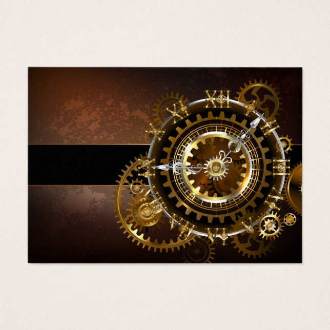 Steampunk clock with antique gears (Front)