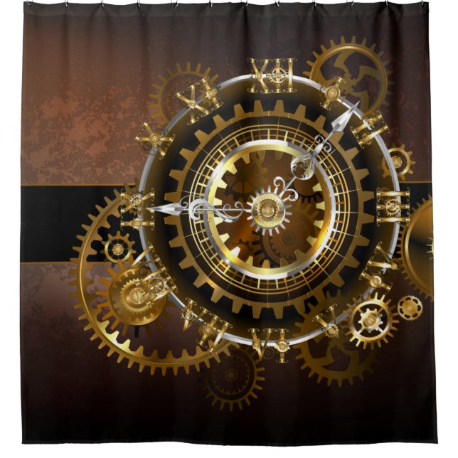 Steampunk clock with antique gears (Front)