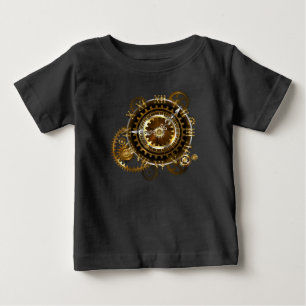 Steampunk clock with antique gears baby T-Shirt