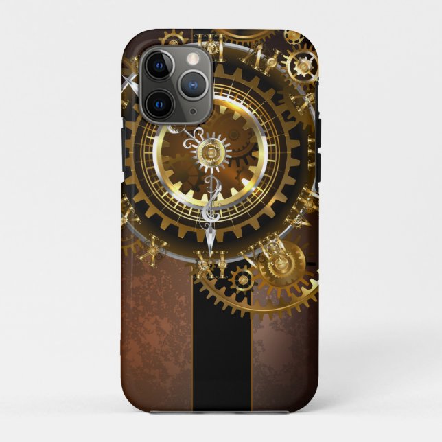 Steampunk clock with antique gears Case-Mate iPhone case (Back)