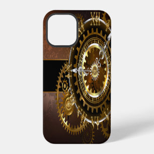 Steampunk clock with antique gears iPhone 12 pro case