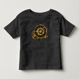 Steampunk clock with antique gears toddler t-shirt