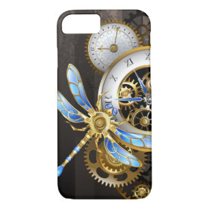 Steampunk Clock with Mechanical Dragonfly Case-Mate iPhone Case