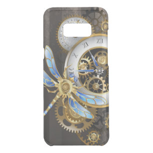 Steampunk Clock with Mechanical Dragonfly Uncommon Samsung Galaxy S8 Plus Case