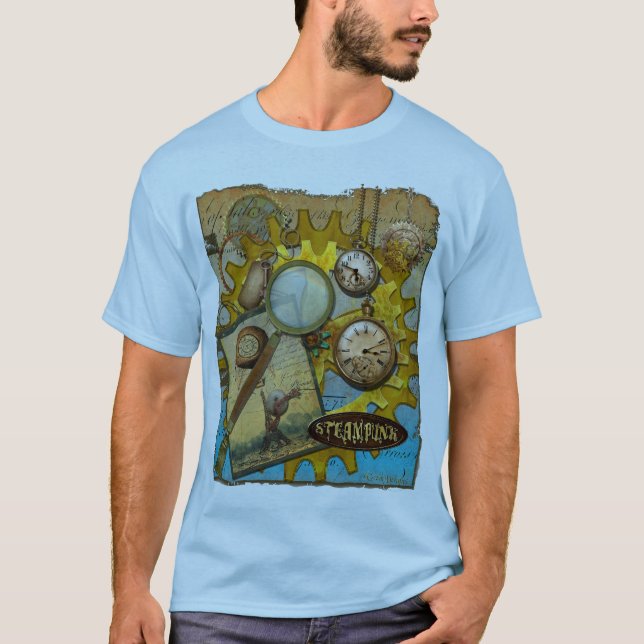 Steampunk Clocks Mens Tee Shirt (Front)