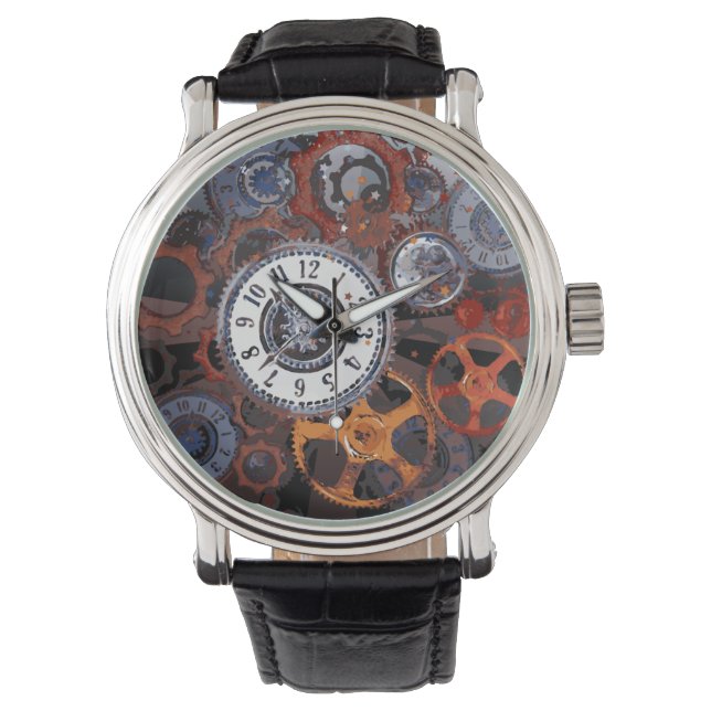 Steampunk clockwor watch (Front)