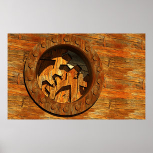 steampunk clockwork poster