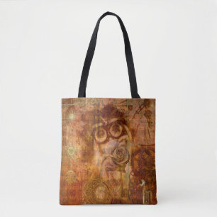 Steampunk Collage Tote Bag