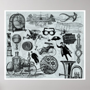 Steampunk College Number 2 Poster