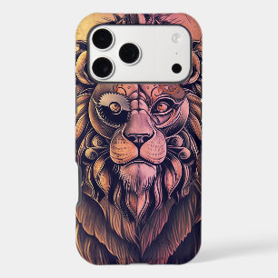 Steampunk Colour Gradient Rustic Lion