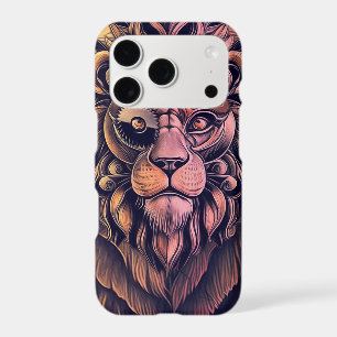 Steampunk Colour Gradient Rustic Lion
