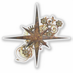 Steampunk Compass Star Transparent