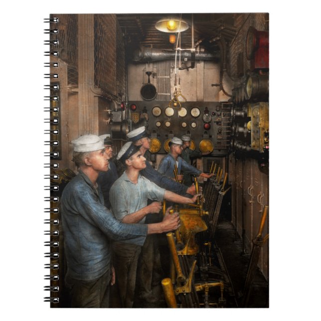 Steampunk - Controls on the USS Washington 1920 Notebook (Front)
