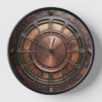Steampunk Copper Time Face